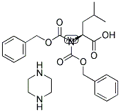 BIS(CARBOBENZOXY-L-LEUCINE)PIPERAZINE SALT 结构式