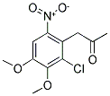 (2-CHLORO-3,4-DIMETHOXY-6-NITROPHENYL)ACETONE 结构式