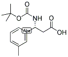 BOC-(R)-3-氨基-3-(3-甲基苯基)-丙酸 结构式