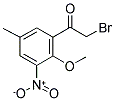 2-BROMO-1-(2-METHOXY-5-METHYL-3-NITROPHENYL)ETHANONE 结构式