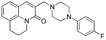 2,3-DIHYDRO-6-[(4-(4-FLUOROPHENYL)PIPERAZIN-1-YL)METHYL]-(1H,5H)-BENZO[IJ]QUINOLIZIN-5-ONE 结构式