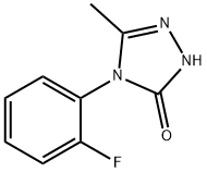 4-(2-Fluorophenyl)-5-methyl-2,4-dihydro-3H-1,2,4-triazol-3-one 结构式