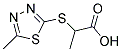 2-[(5-METHYL-1,3,4-THIADIAZOL-2-YL)SULFANYL]PROPANOIC ACID 结构式