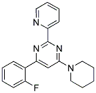 4-(2-FLUOROPHENYL)-6-PIPERIDIN-1-YL-2-PYRIDIN-2-YLPYRIMIDINE 结构式