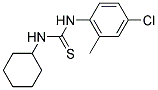 N-(4-CHLORO-2-METHYLPHENYL)-N'-CYCLOHEXYLTHIOUREA 结构式