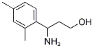 3-Amino-3-(2,4-dimethyl-phenyl)-propan-1-ol 结构式