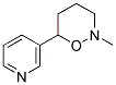 2-METHYL-6-(3-PYRIDYL)TETRAHYDRO-1,2-OXAZINE 结构式