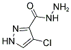 4-CHLORO-1H-PYRAZOLE-3-CARBOXYLIC ACID HYDRAZIDE 结构式