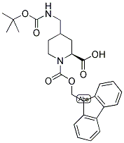 FMOC-L-(4-CIS/TRANS)-HOMOPRO(4-CH2NH-BOC) 结构式