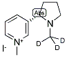 (S)-1'-METHYL-D3-3-(1-METHYL-2-PYRROLIDINYL)PYRIDINIUM IODIDE 结构式