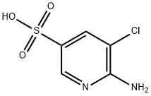 6-氨基-5-氯-3-吡啶磺酸 结构式