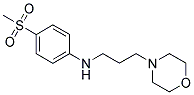 N-[4-(METHYLSULFONYL)PHENYL]-N-(3-MORPHOLIN-4-YLPROPYL)AMINE 结构式