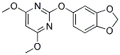 5-[(4,6-DIMETHOXYPYRIMIDIN-2-YL)OXY]-1,3-BENZODIOXOLE 结构式