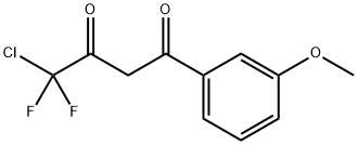 4-氯-4,4-二氟-1-(3-甲氧基苯基)丁烷-1,3-二酮 结构式