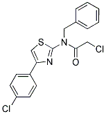 N-BENZYL-2-CHLORO-N-[4-(4-CHLORO-PHENYL)-THIAZOL-2-YL]-ACETAMIDE 结构式