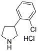 3-(2-氯苯基)吡咯烷盐酸盐 结构式