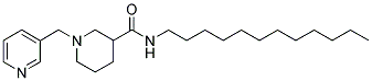 N-DODECYL-1-(3-PYRIDINYLMETHYL)PIPERIDINE-3-CARBOXAMIDE 结构式