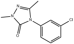 4-(3-CHLOROPHENYL)-2,5-DIMETHYL-2,4-DIHYDRO-3H-1,2,4-TRIAZOL-3-ONE 结构式