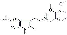 N-(2,3-DIMETHOXYBENZYL)-N-[2-(5-METHOXY-2-METHYL-1H-INDOL-3-YL)ETHYL]AMINE 结构式