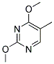 2,4-DIMETHOXY-5-METHYLPYRIMIDINE 结构式