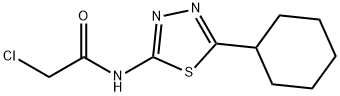 2-氯-N-(5-环己基-1,3,4-噻二唑-2-基)乙酰胺 结构式