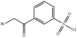 3-(2-BROMOACETYL)BENZENESULFONYL CHLORIDE 结构式