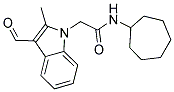 N-CYCLOHEPTYL-2-(3-FORMYL-2-METHYL-1H-INDOL-1-YL)ACETAMIDE 结构式