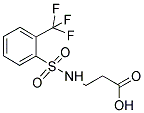 3-([[2-(TRIFLUOROMETHYL)PHENYL]SULFONYL]AMINO)PROPANOIC ACID 结构式