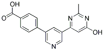 4-[5-(6-HYDROXY-2-METHYLPYRIMIDIN-4-YL)PYRIDIN-3-YL]BENZOIC ACID 结构式