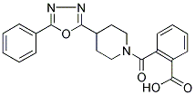 2-[(4-(5-PHENYL-1,3,4-OXADIAZOL-2-YL)PIPERIDIN-1-YL)CARBONYL]BENZOIC ACID 结构式