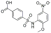 4-(2-METHOXY-5-NITRO-PHENYLSULFAMOYL)-BENZOIC ACID 结构式