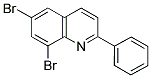 6,8-DIBROMO-2-PHENYLQUINOLINE 结构式