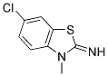 6-CHLORO-3-METHYL-3H-BENZOTHIAZOL-2-YLIDENEAMINE 结构式