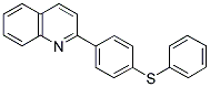 2-[4-(PHENYLSULFANYL)PHENYL]QUINOLINE 结构式