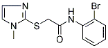 N-(2-BROMOPHENYL)-2-[(1-METHYL-1H-IMIDAZOL-2-YL)SULFANYL]ACETAMIDE 结构式