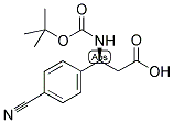 BOC-S--3-氨基-3(4-氰基苯基)丙酸 结构式
