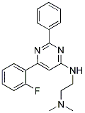 N'-[6-(2-FLUOROPHENYL)-2-PHENYLPYRIMIDIN-4-YL]-N,N-DIMETHYLETHANE-1,2-DIAMINE 结构式