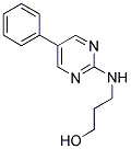 3-[(5-PHENYLPYRIMIDIN-2-YL)AMINO]PROPAN-1-OL 结构式