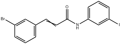 3-(3-BROMOPHENYL)-N-(3-IODOPHENYL)ACRYLAMIDE 结构式