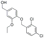 (4-[(2,4-DICHLOROBENZYL)OXY]-3-ETHOXYPHENYL)METHANOL 结构式