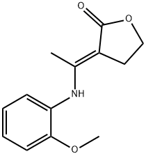 3-[(E)-1-(2-METHOXYANILINO)ETHYLIDENE]DIHYDRO-2(3H)-FURANONE 结构式