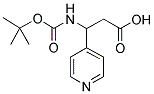 3-TERT-BUTOXYCARBONYLAMINO-3-PYRIDIN-4-YL-PROPIONIC ACID 结构式