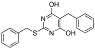 5-BENZYL-2-(BENZYLTHIO)PYRIMIDINE-4,6-DIOL 结构式