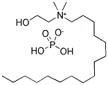 Hexadecyl(2-hydroxyethyl)dimethylammonium dihydrogen phosphate 结构式