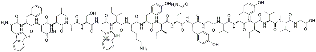 H-Trp-Phe-Asp-Leu-Ala-Ser-Trp-Ile-Lys-Tyr-Ile-Gln-Tyr-Gly-Val-Tyr-Ile-Val-Val-Gly-OH 结构式