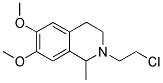 2-(2-Chloroethyl)-6,7-dimethoxy-1-methyl-1,2,3,4-tetrahydroisoquinoline 结构式
