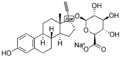 1,3,5(10)-ESTRATRIEN-17-ALPHA-ETHYNYL-3,17-BETA-DIOL 17-GLUCOSIDURONATE, SODIUM SALT 结构式