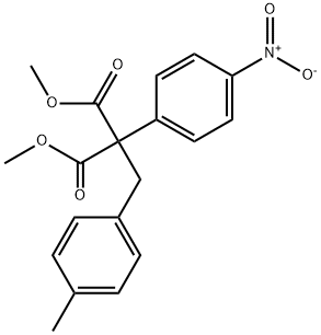DIMETHYL 2-(4-METHYLBENZYL)-2-(4-NITROPHENYL)MALONATE 结构式