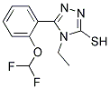5-(2-(二氟甲氧基)苯基)-4-乙基-4H-1,2,4-三唑-3-硫醇 结构式