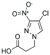 3-(4-Chloro-3-nitro-pyrazol-1-yl)-propionic acid 结构式